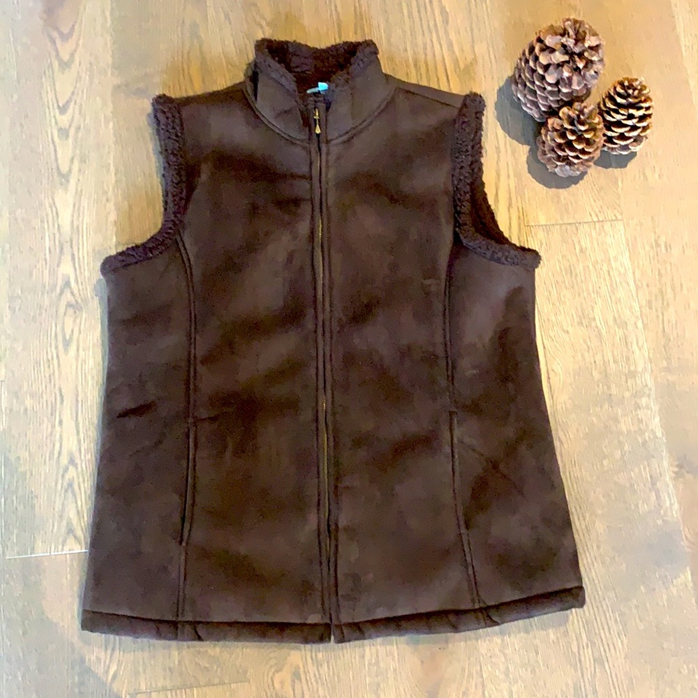 Fleece lined chocolate vest